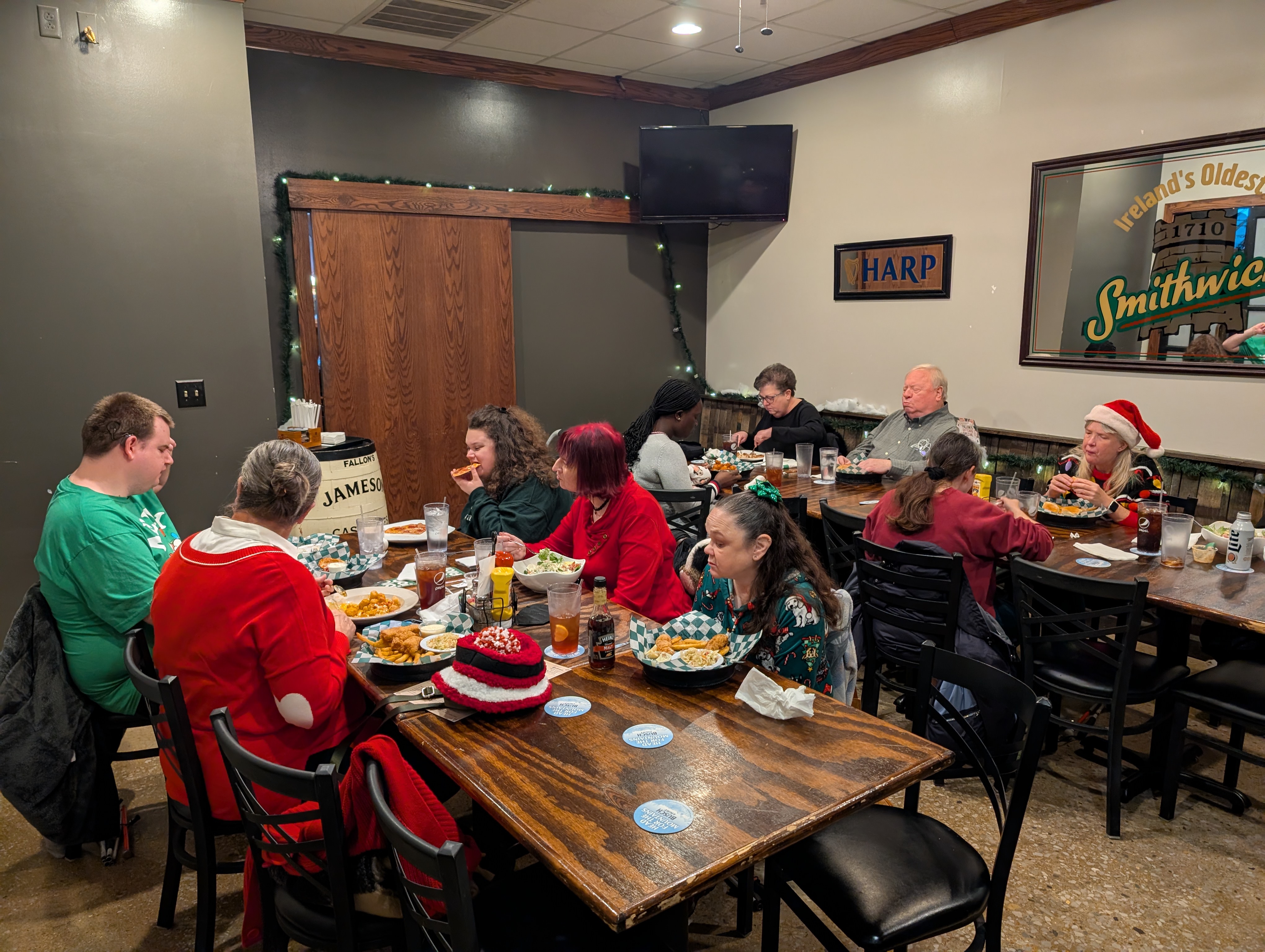 Fun times being had by the group at the 2025 Lewis & Clark Chapter Christmas Party